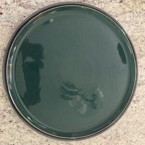 DENBY Harlequin Pizza, Cake or Serving Plate in green/blue. Measures 13 “